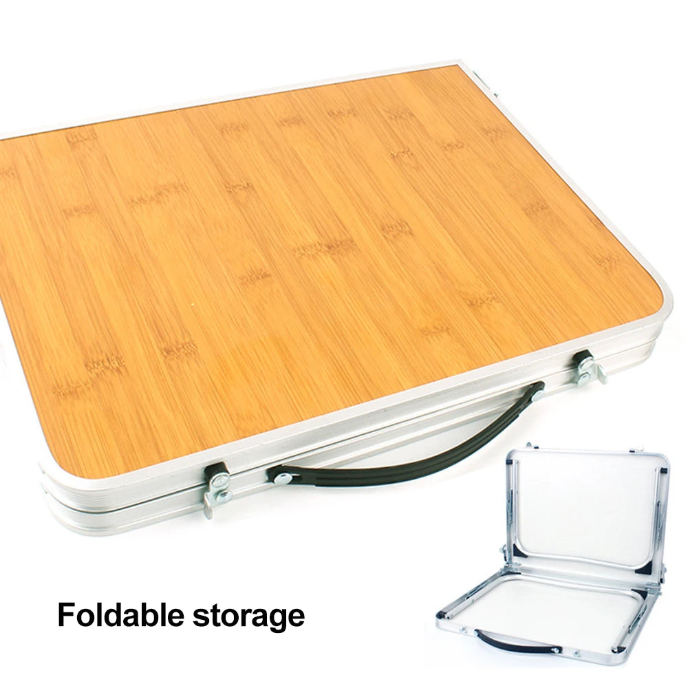 Camping Folding Table Lightweight Portable Aluminum Desk with Carry Bag Outdoor Travelling Beach Picnic Fishing Garden
